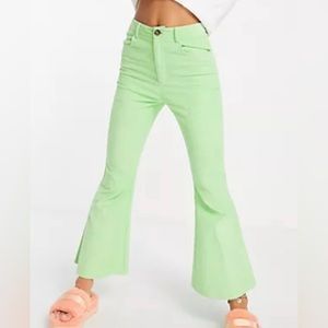 Daisy street green cord flares